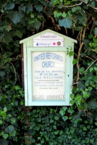 Freshwater United Reformed Church, Guyer's Road, Freshwater (May 2016) (Signboard)