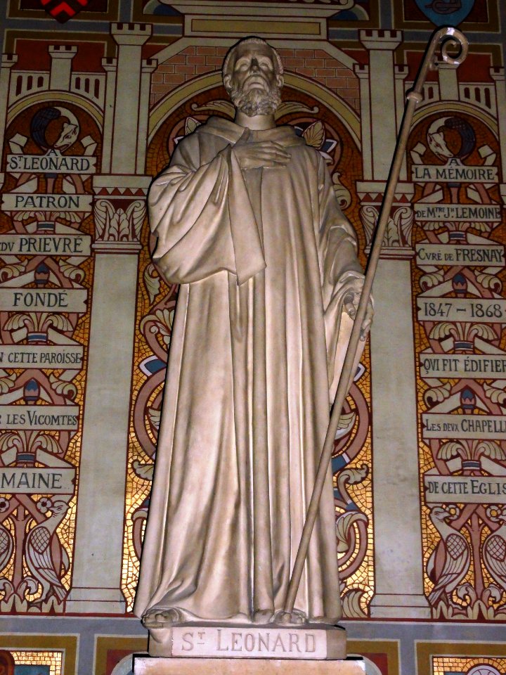 Fresnay-sur-Sarthe, église Notre-Dame, statue St. Léonard