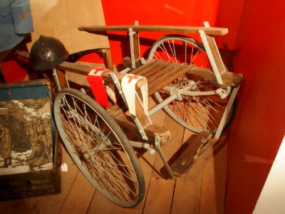French stretcher and stretcher cart photo