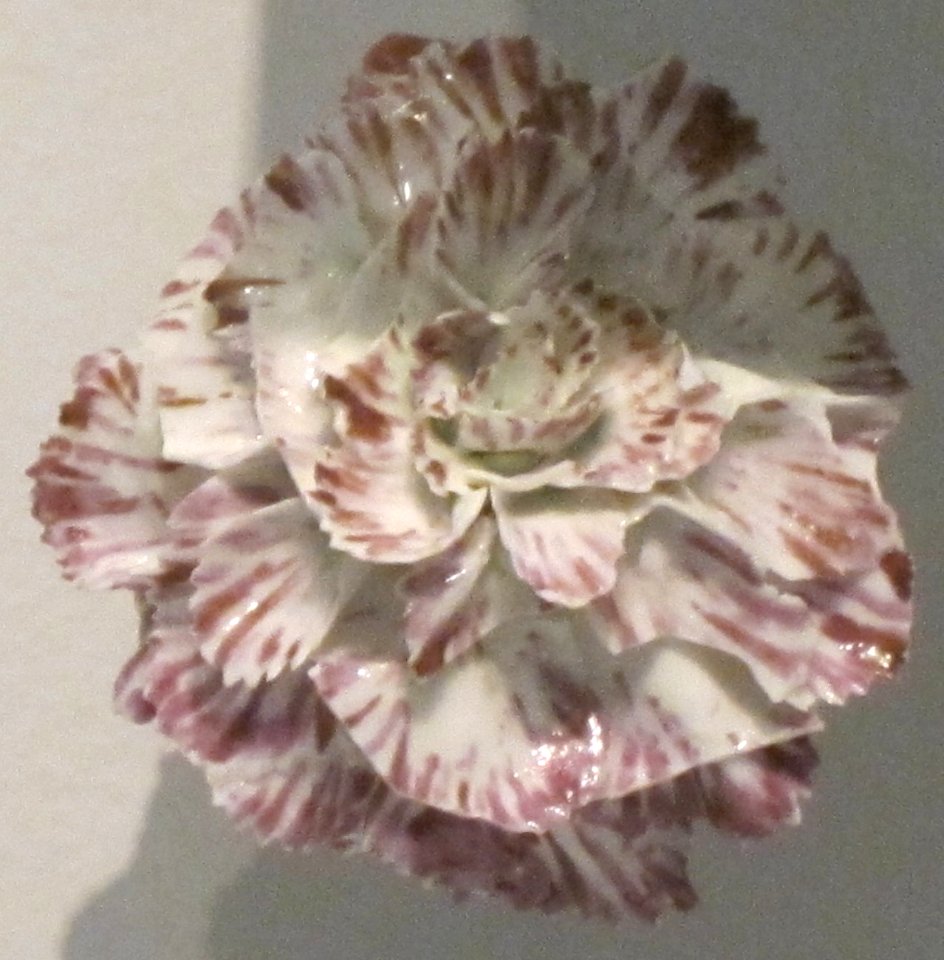 French soft-paste porcelain flower, c. 1752-55, Vincennes, Honolulu Museum of Art