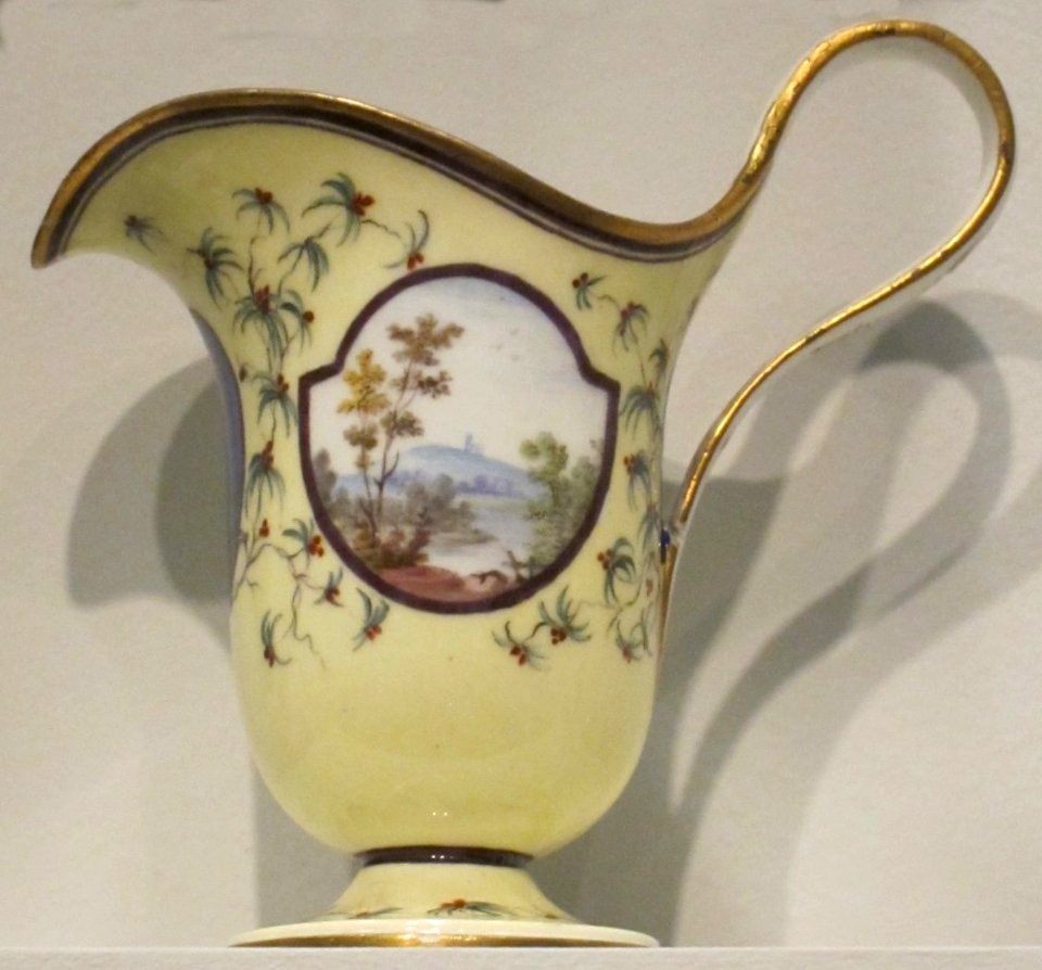 French soft-paste porcelain helmet jug, c. 1800, Sévres, Honolulu Museum of Art