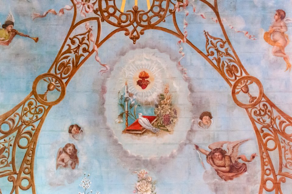 Fresco in Basílica del Valle Interior