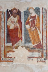 Fresco nella chiesa di Populonia