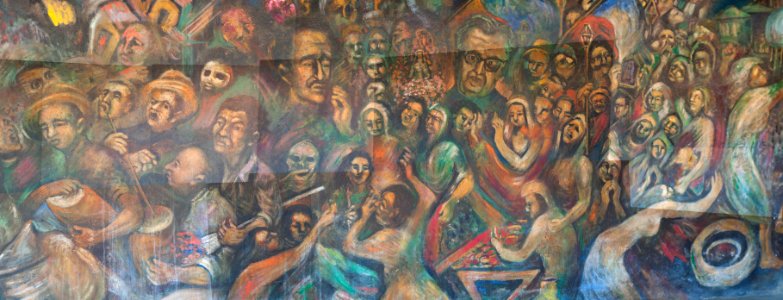 Fresco in the house of Gabriel Bracho at ports of Altagracia