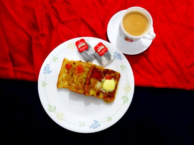 French Toast With Tea photo