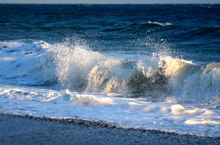 Wave coast water photo