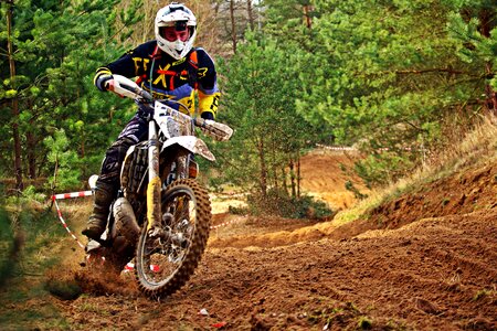 Enduro cross motorcycle sport photo