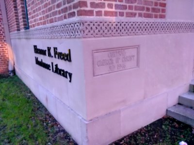 Freedlibrarycornerstone