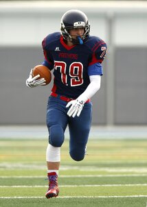 Athlete field running photo