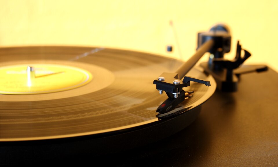 Turntable music needle