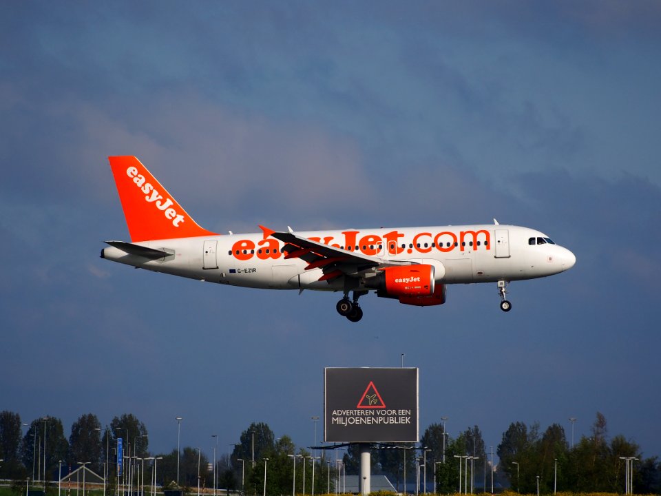 G-EZIR landing at Schiphol (AMS - EHAM), The Netherlands, pic1
