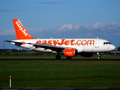 G-EZIY, landing at Schiphol (AMS - EHAM), The Netherlands, 06May2014 pic1