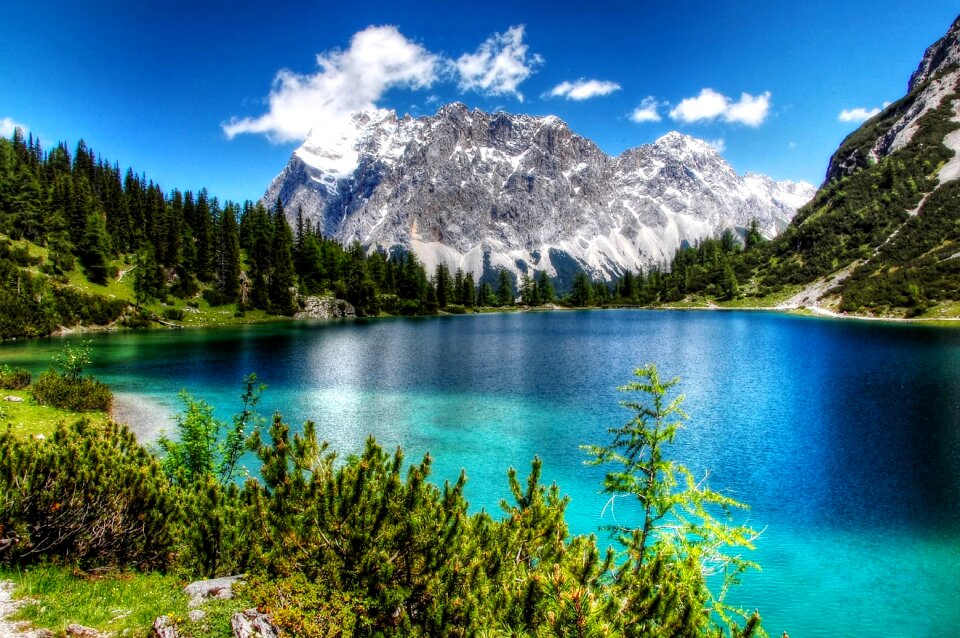 Landscape summit mountains