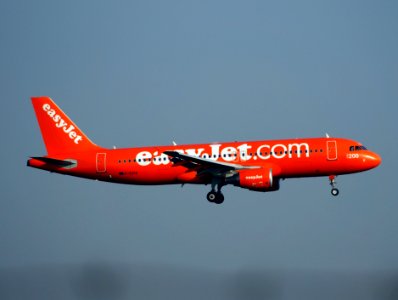 G-EZUI landing at Schiphol (AMS - EHAM), The Netherlands