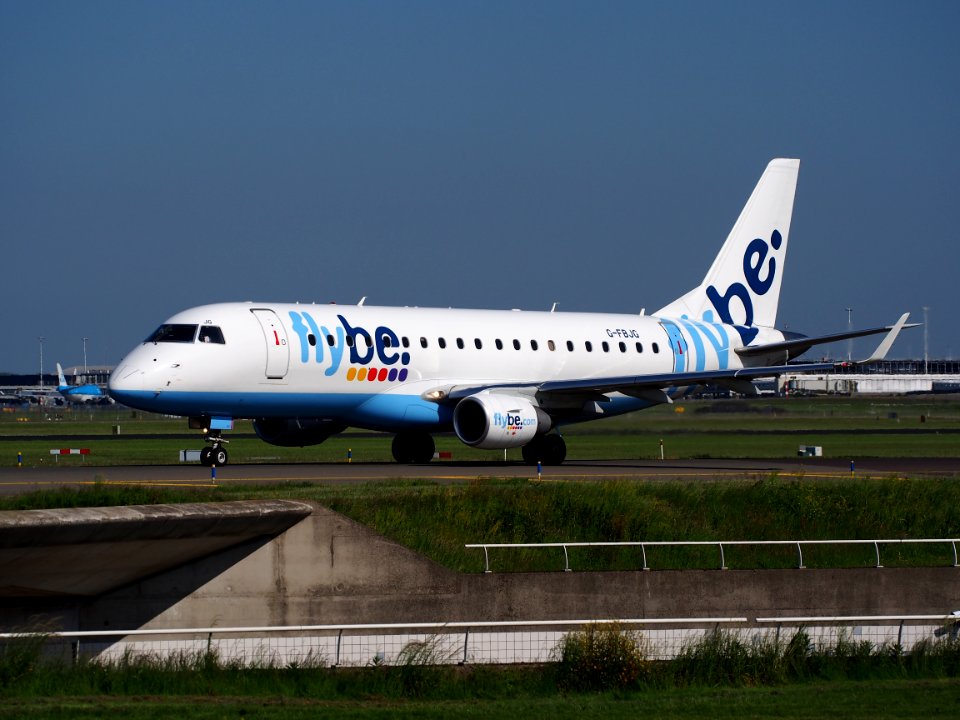 G-FBJG Flybe Embraer ERJ-175STD (ERJ-170-200) - cn 17000344 at Schiphol (AMS - EHAM), The Netherlands, 16may2014, pic-1