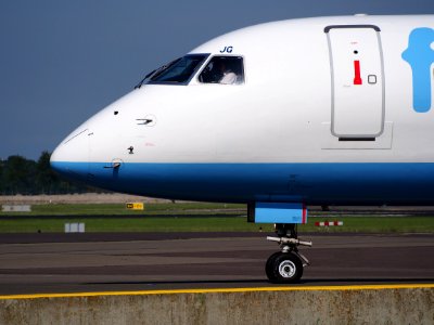 G-FBJG Flybe Embraer ERJ-175STD (ERJ-170-200) - cn 17000344 at Schiphol (AMS - EHAM), The Netherlands, 16may2014, pic-2