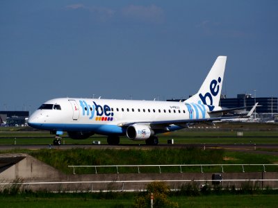 G-FBJJ Flybe Embraer ERJ-175STD (ERJ-170-200) - cn 17000358, taxiing at Schiphol (AMS - EHAM), The Netherlands, 18may2014, pic-1