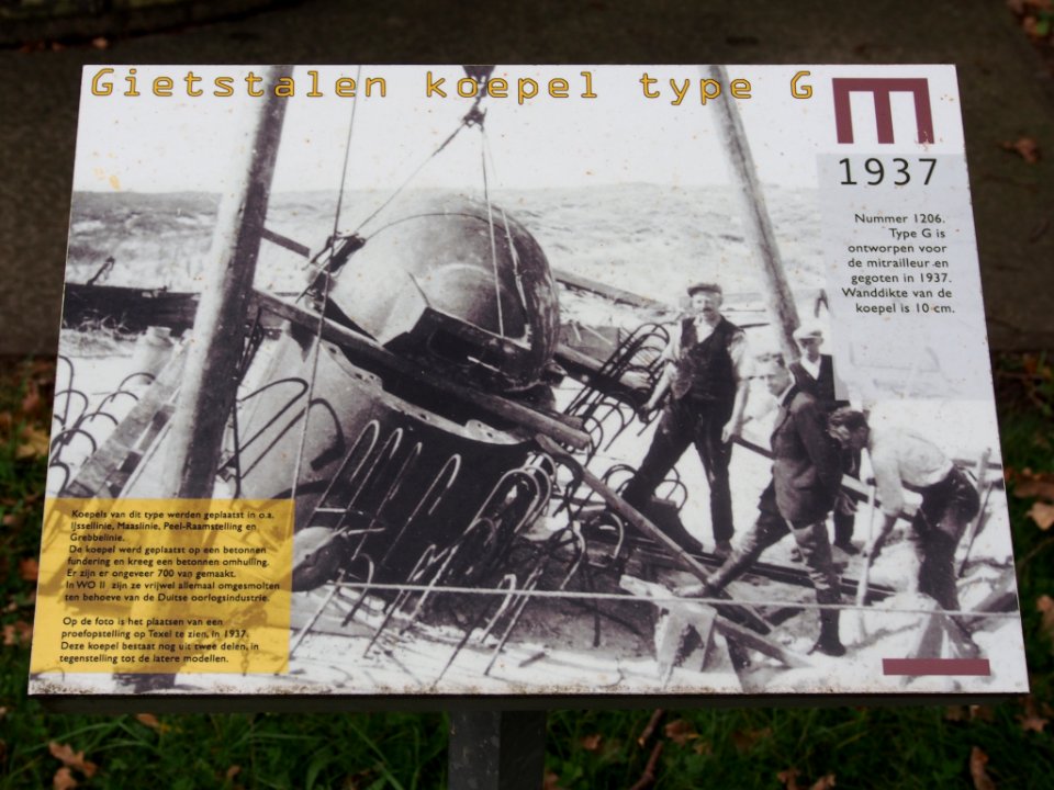 Gietstalen koepel type G uit 1937, Geniemuseum Vught, photo 1