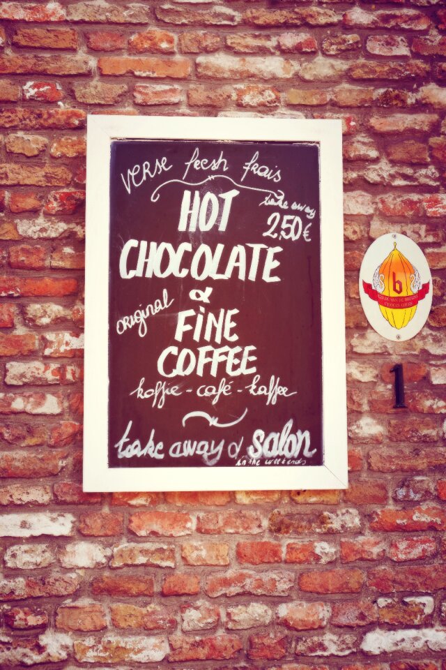 Menu coffee coffee shop