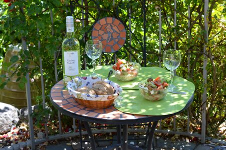 Still life garden table picnic
