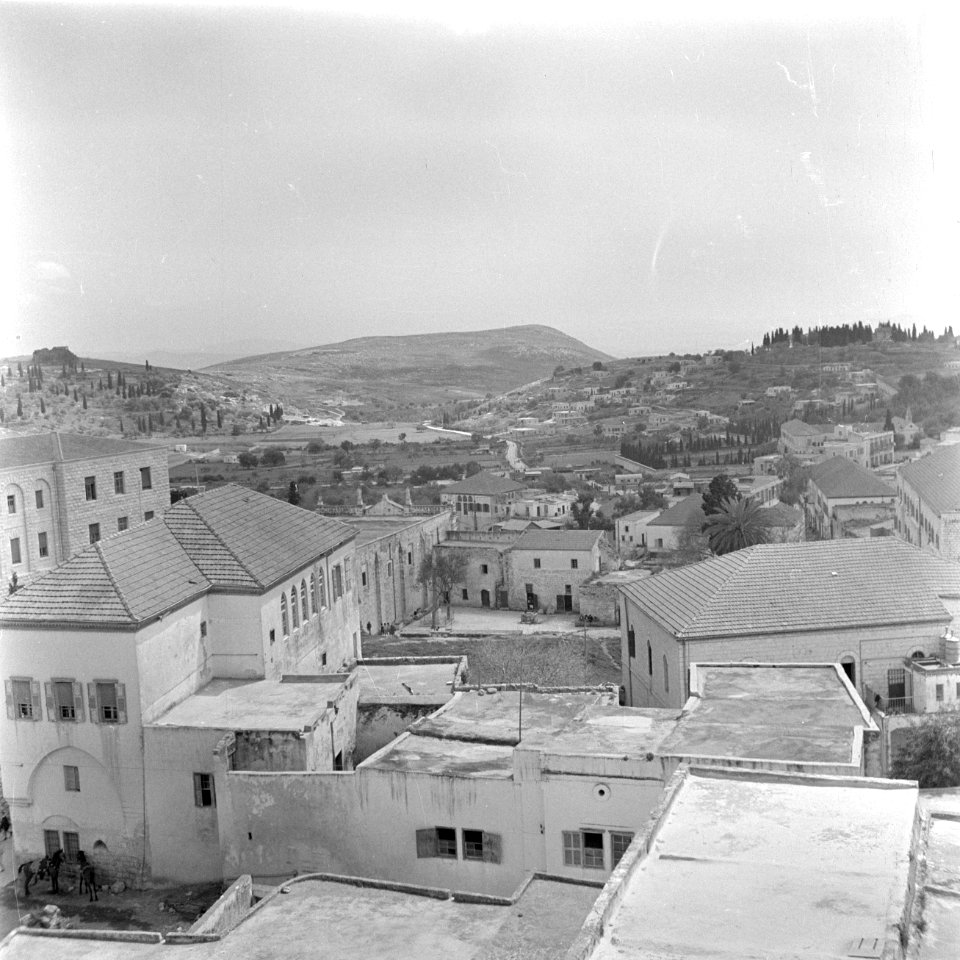 Gezicht op een deel van het centrum van Nazareth, Bestanddeelnr 255-1028
