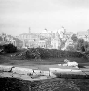 Gezicht op het Forum Romanum met op de achtergrond het Capitool en het monument , Bestanddeelnr 254-5519