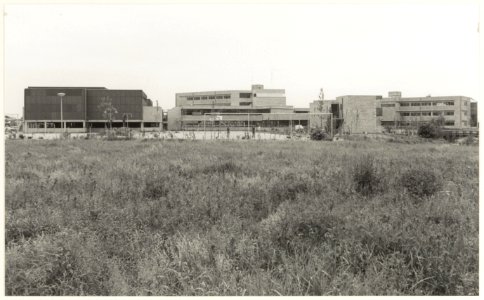Gezicht op de Spaarnescholengemeenschap aan de Zwemmerslaan. NL-HlmNHA 54025751 1