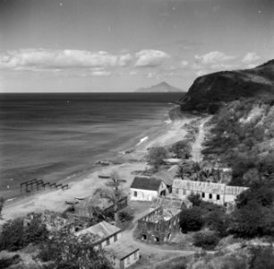 Gezicht op Oranjestad Benedenstad op Sint-Eustatius, Bestanddeelnr 252-8314