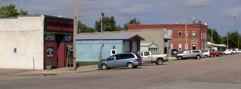 Giltner, Nebraska Commercial from Railroad 2