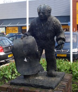 Gilze en rijen kunstwerk looier