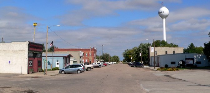 Giltner, Nebraska Commercial from Railroad 1