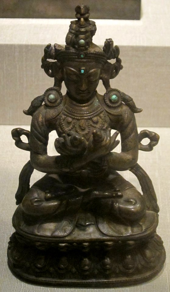 Gilt bronze Buddha from Tibet, 19th century, Honolulu Academy of Arts