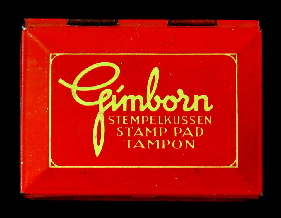 Gimborn stempelkussen blikken doosje