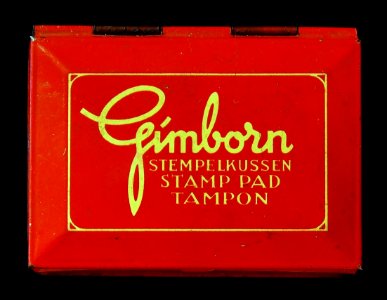 Gimborn stempelkussen blikken doosje
