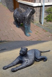 Gilze en rijen kunstwerk panter