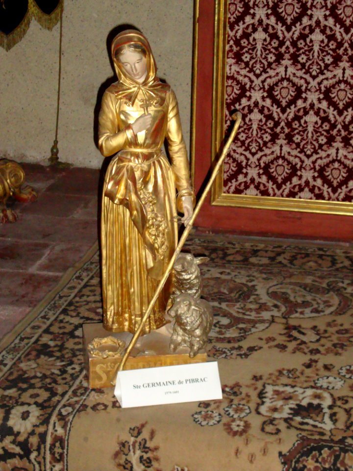 Gimont (Gers, Fr) statue Sainte Germaine de Pibrac