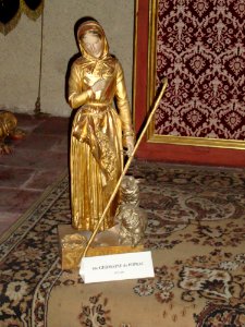 Gimont (Gers, Fr) statue Sainte Germaine de Pibrac