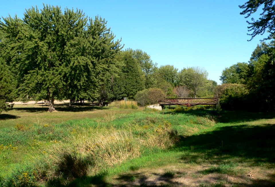 Gilman Park (Pierce, Nebraska) Willow Creek bridge 1