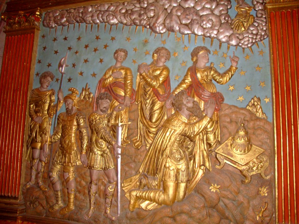 Gimont (Gers, Fr) chapelle N.D.de Cahuzac, retable Autel du Ciel