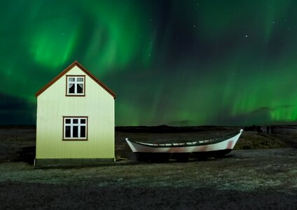 Sky night aurora photo