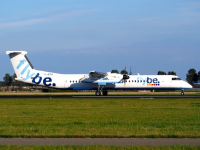 G-JECH Flybe De Havilland Canada DHC-8-402Q Dash 8 - cn 4103 landing at Schiphol pic5