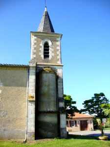 Giscaro (Gers, Fr) église, sa tour