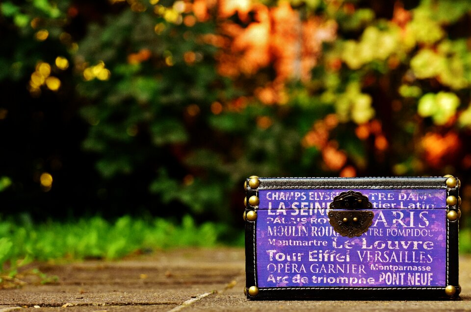 Casket ornament luggage