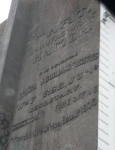 Ghost Sign for Hart Manufacturing Hatter, 51-52 North Street, Brighton (August 2013)