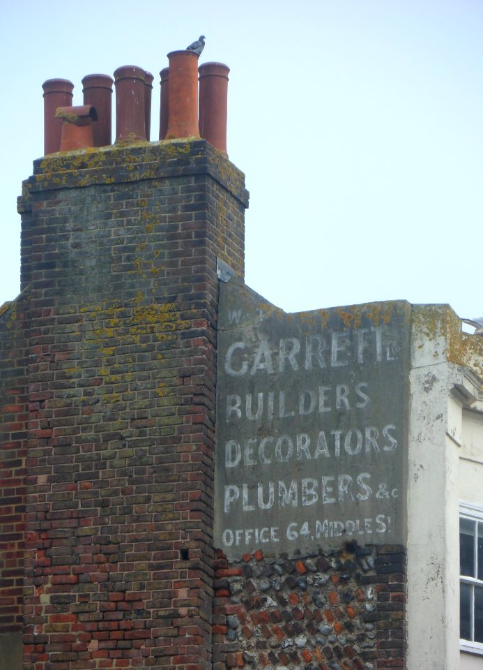 Ghost Sign at 63 Middle Street, The Lanes, Brighton (July 2014)