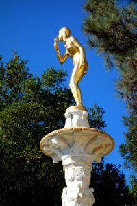 Gilded fountain, rose (Hearst Castle) - DSC06547