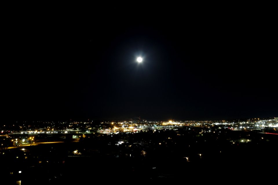 Gillette, Wyoming at night viewed from Overlook Park