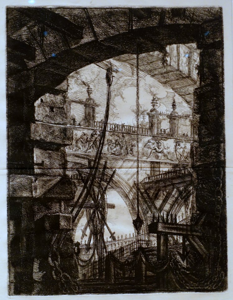 Giovanni Battista Piranesi - Le Carceri d'Invenzione - Second Edition - 1761 - 04 - The Grand Piazza - Museum Berggruen - DSC03790