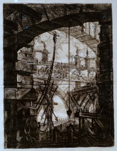 Giovanni Battista Piranesi - Le Carceri d'Invenzione - Second Edition - 1761 - 04 - The Grand Piazza - Museum Berggruen - DSC03790