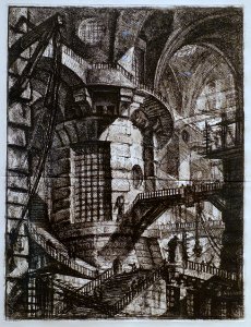 Giovanni Battista Piranesi - Le Carceri d'Invenzione - Second Edition - 1761 - 03 - The Round Tower - Museum Berggruen - DSC03789
